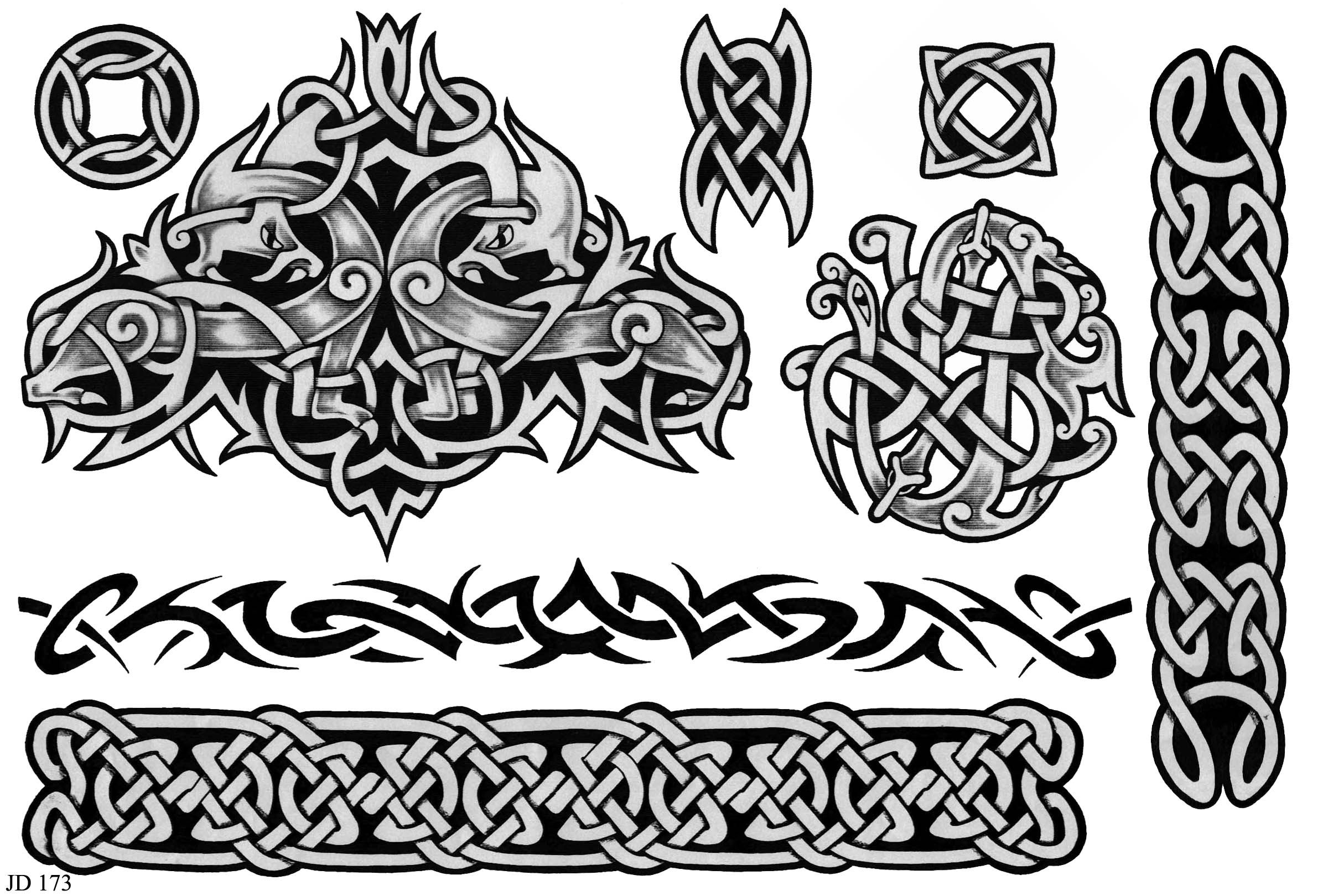 Celtic Tattoo Designs Sheet 173